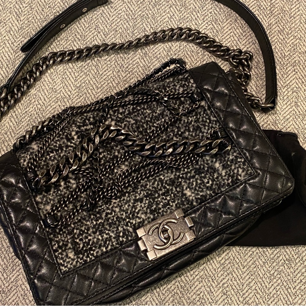 Chanel Enchanted Tweed Boy Bag